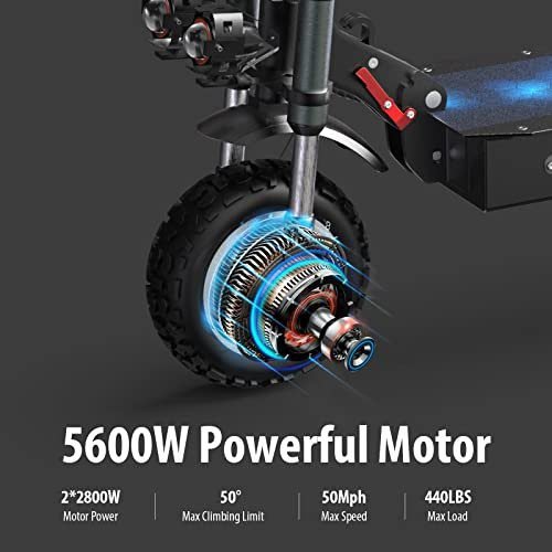 Electric Scooter Adults, Escooter with 60V 38.4ah 60 Miles Long Range Battery