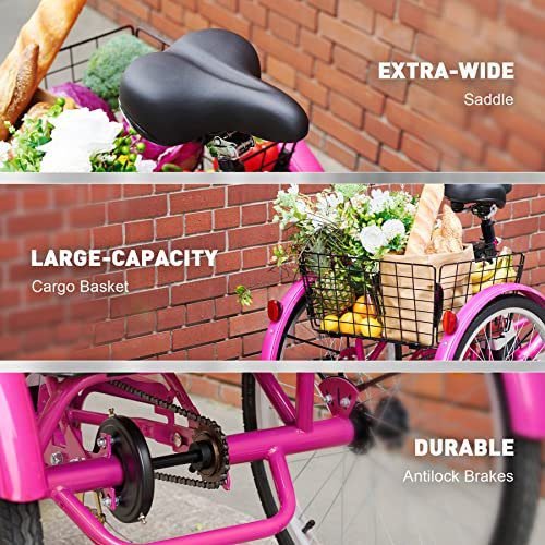 Viribus Electric Trike Bike for Adults, Electric Tricycle Bike