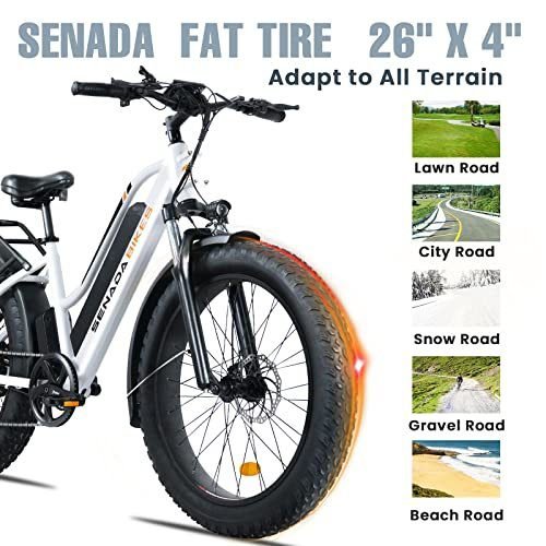 SENADA Electric Bike for Adults, Herald Step-Thru 1000W 48V 15Ah Ebike