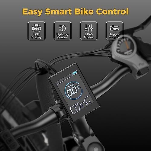 Jasion EB5 Plus Electric Bike for Adults 500W Motor 45 Miles 20.5MPH