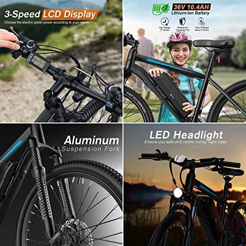 TotGuard Electric Bike for Adults, 26" Ebike 350W Bicycles