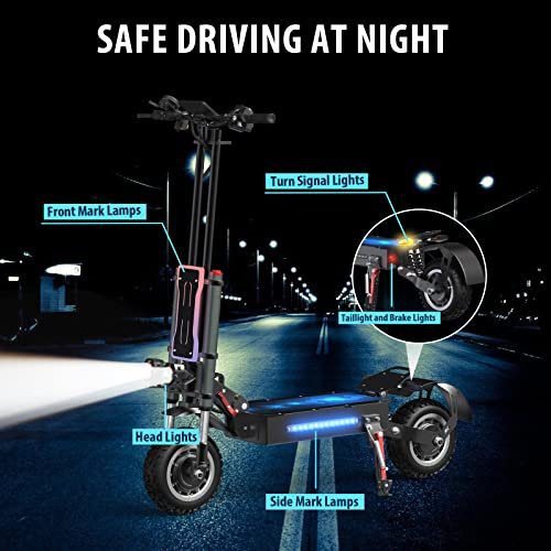 Electric Scooter Adults, Escooter with 60V 38.4ah 60 Miles Long Range Battery