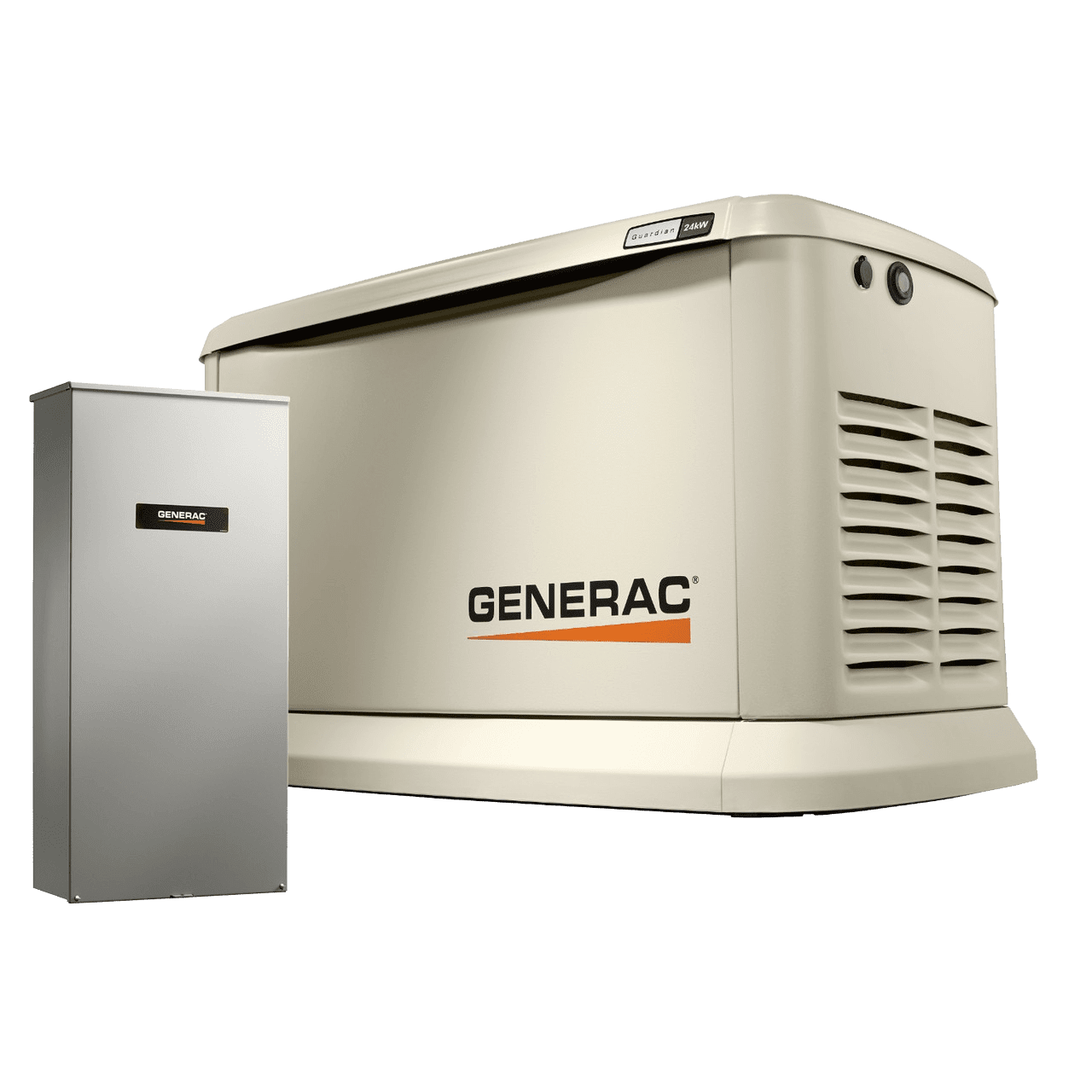 Generac 7210 Guardian 24kW Standby Generator WiFi w/ 200 Amp Automatic Transfer Switch